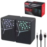JEDEL S-554 1+1 USB 3.5mm JACK RGB LEDLİ HOPARLÖR - Görsel 2