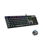 LECOO KG1101 KABLOLU RGB LED AYDINLATMALI MAKRO TUŞLU MEKANİK OYUNCU KLAVYESİ - Görsel 2