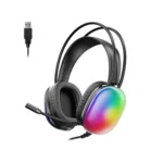 LECOO HT409 RGB KABLOLU USB 7.1 MİKROFONLU OYUNCU KULAKLIK (SİYAH) - Görsel 4