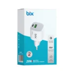 BİX BX2P20G 20W TYPE-C VE USB ÇİFT PORTLU AKIM KORUMALI HIZLI ŞARJ CİHAZI - Görsel 4