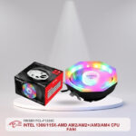 FRISBY FCL-F1330C INTEL 1366/115X-AMD AM2/AM2+/AM3/AM4 CPU FANI