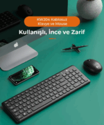 LECOO KW204 KABLOSUZ SESSİZ KLAVYE MOUSE SETİ - Görsel 3