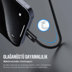 ORİJİNAL BİX BX04CC  TYPE-C TO TYPE-C 1MT HIZLI ŞARJ DATA KABLOSU A KALİTE - Görsel 7