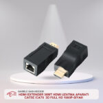 GABBLE GAB-HDEX30 HDMI EXTENDER 30MT HDMI UZATMA APARATI CAT5E/CAT6  3D FULL HD 1080P-SİYAH