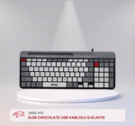 JEDEL K37 SLİM CHOCOLATE USB KABLOLU Q KLAVYE