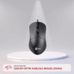 LECOO M1102 1200 DPI OPTİK KABLOLU MOUSE (SİYAH)