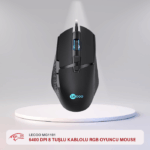 LECOO MG1101 6400 DPI 8 TUŞLU KABLOLU RGB OYUNCU MOUSE