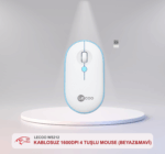 LECOO WS212 KABLOSUZ1600DPI 4 TUŞLU MOUSE (BEYAZ&MAVİ)