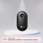 LECOO WS212 KABLOSUZ1600DPI 4 TUŞLU MOUSE (SİYAH)