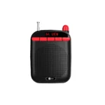 LECOO MCS30 KABLOSUZ BLUETOOTH/USB/AUX/SD KART GİRİŞLİ ÇİFT MİKROFONLU SES KAYDETME ÖZELLİKLİ TAŞINABİLİR HOPARLÖR (SİYAH) - Görsel 3