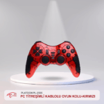 PLATOON PL-2585 PC TİTREŞİMLİ KABLOLU OYUN KOLU-KIRMIZI