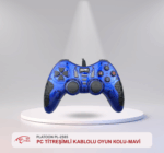 PLATOON PL-2585 PC TİTREŞİMLİ KABLOLU OYUN KOLU-MAVİ