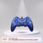 PLATOON PL-2585 PC TİTREŞİMLİ KABLOLU OYUN KOLU-MAVİ