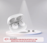 LECOO EW301 DOKUNMATİK KABLOSUZ BLUETOOTH 5.0 TWS MİKROFONLU KULAK İÇİ KULAKLIK BEYAZ