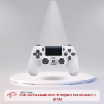 TRİO TR901 DUALSHOCK4 KABLOSUZ TİTREŞİMLİ PS4 OYUN KOLU BEYAZ