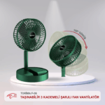 TORİMA F-06 TAŞINABİLİR 3 KADEMELİ ŞARJLI FAN VANTİLATÖR