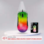 CRYSTAL G702 USB KABLOLU 7200DPI RGB GAMİNG MOUSE