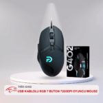 TRİO G402 USB KABLOLU RGB 7 BUTON 7200 DPI OYUNCU MOUSE