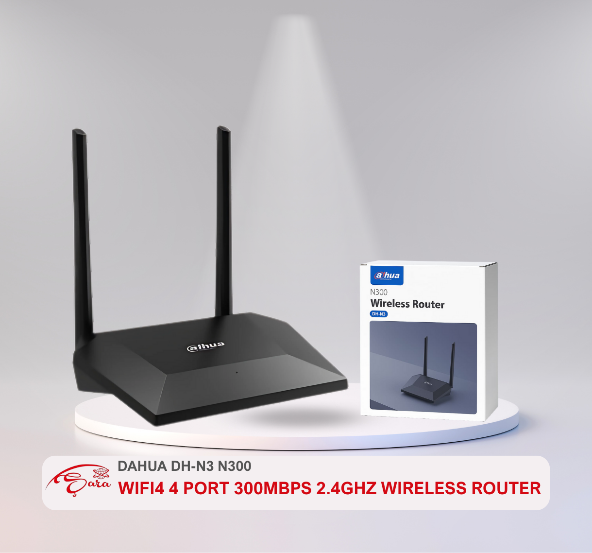 ŞARA BİLİŞİM WEB SİTESİ - 2025-10-14T130253.678 DAHUA DH-N3 N300 WIFI4 4 PORT 300MBPS 2.4GHZ WIRELESS ROUTER - Görsel 1