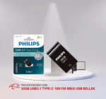 PHILIPS FM32DC152B 32GB USB3.1 TYPE-C 100/150 MB/S USB BELLEK