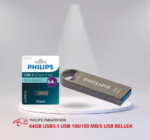 PHILIPS FM64FD165B 64GB USB3.1 USB 100/150 MB/S USB BELLEK