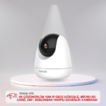 TENDA CP6 2K ÇÖZÜNÜRLÜK 10M IP GECE GÖRÜŞLÜ, MİCRO SD CARD, 360°, SESLİİNSAN TAKİPLİ GÜVENLİK KAMERASI