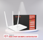 TENDA F3 N300 4 PORT 300 MBPS 3 ANTEN ROUTER