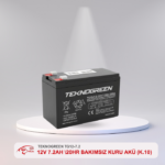 TEKNOGREEN TG12-7.2 12V 7.2AH \20HR BAKIMSIZ KURU AKÜ (K.10)