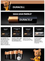 DURACELL LR03\MN2400  1.5V ALKALİN AAA İNCE KALEM PİL 20'Lİ KARTELA PAKET FİYAT (2Lİ YIRTMALI) - Görsel 3