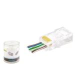 NODAR ND2407 EZRJ45 Cat6E YENİ NESİL DELİKLİ KONNEKTÖR 100LÜ - Görsel 2
