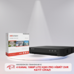 HIKVISION DS-7204HGHI-M1/C 4 KANAL 1080P LITE H265 PRO HİBRİT DVR KAYIT CİHAZI