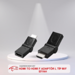 HADRON HDX1257 HDMI TO HDMI F ADAPTÖR L TİP M/F SİYAH