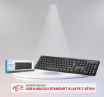 HADRON HDX2601 USB KABLOLU STANDART KLAVYE F-SİYAH