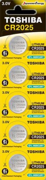 TOSHİBA CR2025 TOSHİBA CR2025 LİTHİUM 5'Lİ PİL - Görsel 3